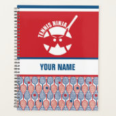 Personalisiertes Design für Tennisspieler, Trainer Planer (Vorderseite)