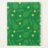 Personalisiertes Design für Tennisspieler, Trainer Planer (Rückseite)