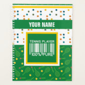 Personalisiertes Design für Tennisspieler, Trainer Planer (Vorderseite)