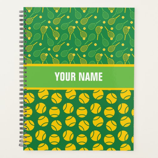 Personalisiertes Design für Tennisspieler, Trainer Planer (Vorderseite)