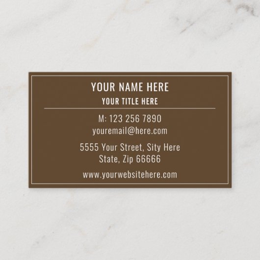 Personalisiertes Design Ihrer eigenen Colour Busin Visitenkarte (Vorderseite)