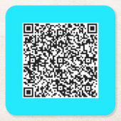 Personalisiertes Design Ihres eigenen QR-Codepapie Rechteckiger Pappuntersetzer (Vorderseite)