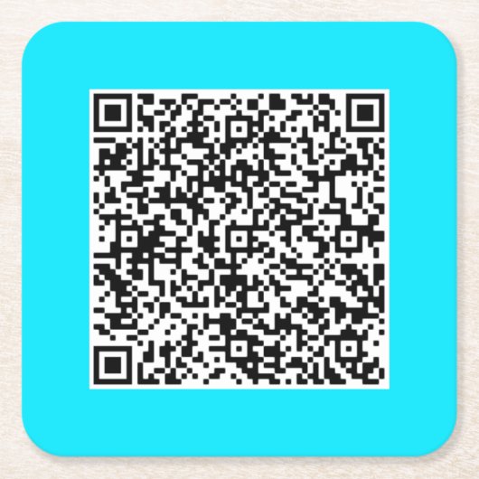 Personalisiertes Design Ihres eigenen QR-Codepapie Rechteckiger Pappuntersetzer (Vorderseite)