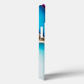 Personalisiertes Design in Blau und Gold Case-Mate iPhone Hülle (Rückseite / Rechts)