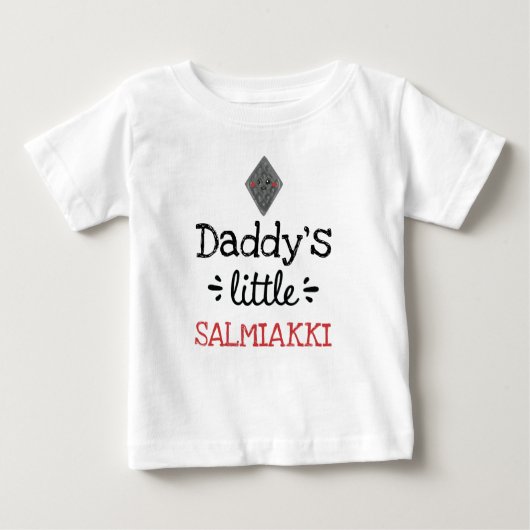 Personalisiertes Design [jeder Text] Klein Salmiak Baby T-shirt (Vorderseite)