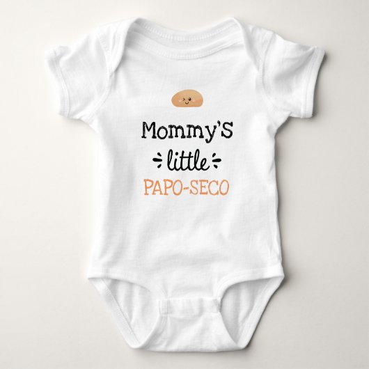 Personalisiertes Design [jeder Text] Kleiner Papo  Baby Strampler (Vorderseite)