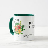 Personalisiertes Design-Lehrerbewertungen Tasse (Vorderseite Links)