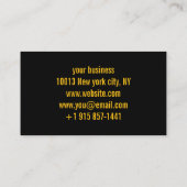 Personalisiertes Design mit kundenspezifischem Kon Visitenkarte (Rückseite)