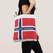 Personalisiertes Design mit norwegischer Flagge un Tasche (Von Nahem)