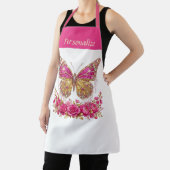 Personalisiertes Design mit rosa Schmetterlingsros Schürze (InSitu)