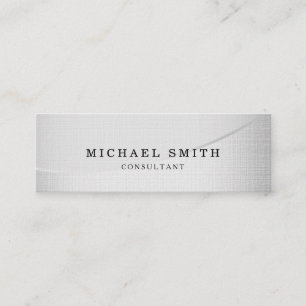 Personalisiertes Design Modernes Schlichtes Metall Mini Visitenkarte