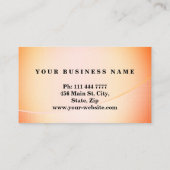 Personalisiertes Design Modernes Schlichtes Metall Visitenkarte (Rückseite)