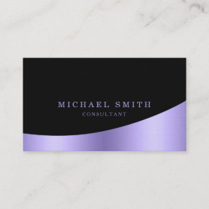 Personalisiertes Design Modernes Schlichtes Metall Visitenkarte