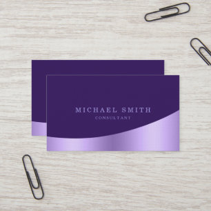 Personalisiertes Design Modernes Schlichtes Metall Visitenkarte