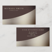 Personalisiertes Design Modernes Schlichtes Metall Visitenkarte (Vorne/Hinten)