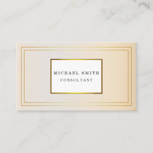 Personalisiertes Design Modernes Schlichtes Metall Visitenkarte