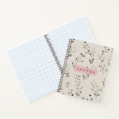 Personalisiertes Design neutraler Blume Notizblock (Innenseite)