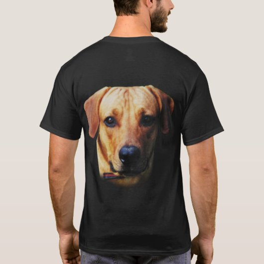 Personalisiertes Design Schwarzer benutzerdefinier T-Shirt (Rückseite)