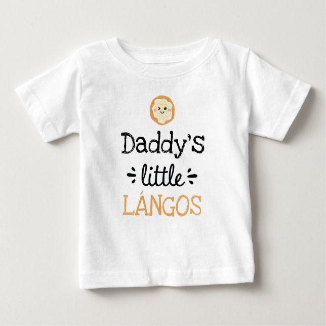 Personalisiertes Design | [Text] Kleine Lángos Baby T-shirt (Vorderseite)