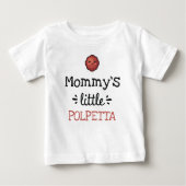 Personalisiertes Design | [Text] Kleine Polpetta Baby T-shirt (Vorderseite)