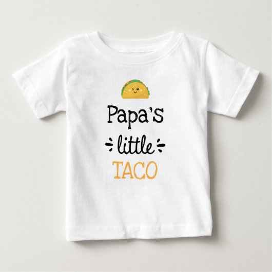 Personalisiertes Design | [Text] Kleiner Taco Baby T-shirt (Vorderseite)