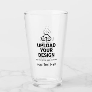 Personalisiertes Design und individuelle Nachricht Glas