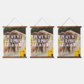 Personalisiertes Design Wandteppich Mit Holzrahmen (Dreifach)