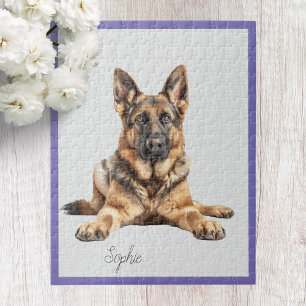 Personalisiertes Deutscher-Schäferhund-Puzzle Puzzle