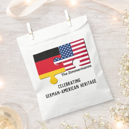 Personalisiertes DEUTSCHES AMERIKA Geschenktütchen (Ausgeschnitten)