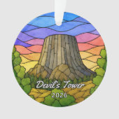 Personalisiertes Devil’s Tower National Monument A Ornament (Vorderseite)