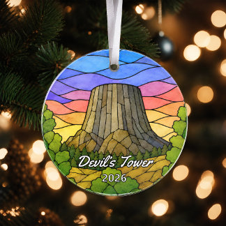 Personalisiertes Devil’s Tower National Monument A Ornament
