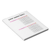 Personalisiertes Diagramm Editor Notizblock (angewinkelt)