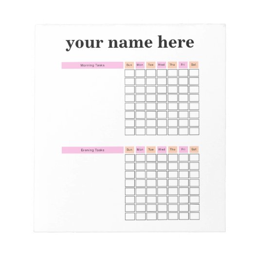 Personalisiertes Diagramm Editor Notizblock (Vorderseite)