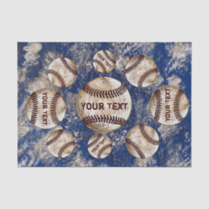 Personalisiertes dicker Vintager Baseball-Tissue Seidenpapier