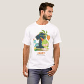 Personalisiertes Dino Birthday Tshirt für Daddy (Vorne ganz)