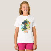 Personalisiertes Dino Birthday Tshirt für Schweste (Vorne ganz)