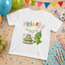 Personalisiertes Dinosaurier 5. Geburtstags-T-Shir
