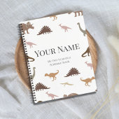 Personalisiertes Dinosaurier-Buch für Kinder Notizblock