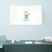 Personalisiertes Dinosaurier-Geburtstagsbanner Jun Banner (Messeveranstaltung)