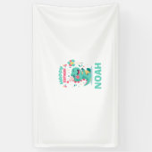 Personalisiertes Dinosaurier-Geburtstagsbanner Jun Banner (Vertikal)