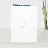 Personalisiertes Dinosaurier-Muster Karte (Rückseite)