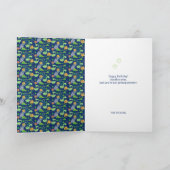 Personalisiertes Dinosaurier-Muster Karte (Innenseite)