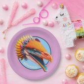 Personalisiertes Dinosaurier Party 9" Rundpapier T Pappteller (Party)