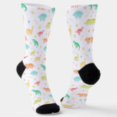 Personalisiertes Dinosauriermuster Socken (Gewinkelt)