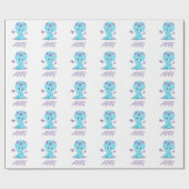 Personalisiertes Dinosaurierpapier Geschenkpapier (Flach)