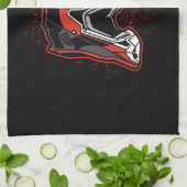 Personalisiertes Dirt Bike Motocross Racing Helm Geschirrtuch (Gefaltet)