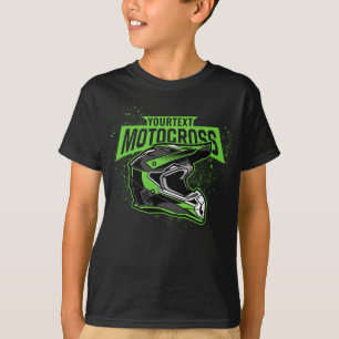 Personalisiertes Dirt Bike Motocross Racing Helm T-Shirt