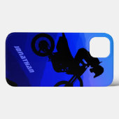 Personalisiertes Dirt Bike Night Ride Motocross Case-Mate iPhone Hülle (Rückseite (Horizontal))