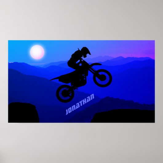 Personalisiertes Dirt Bike Poster (Vorne)