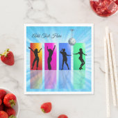 Personalisiertes Disco Party Retro Napkins Serviette (Beispiel)